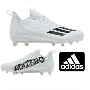NEW [Adidas] Adizero Scorch Lightweight Football Cleats Black/White Men’s US 14